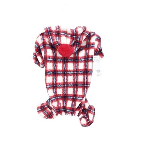 Mission Pets Wag-A-Tude Red Plaid Dog Pajamas Sz Small New - Picture 3 of 4